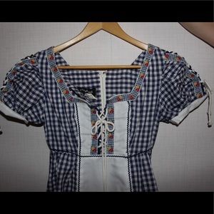 Vintage Gunne Sax checkered Dress
